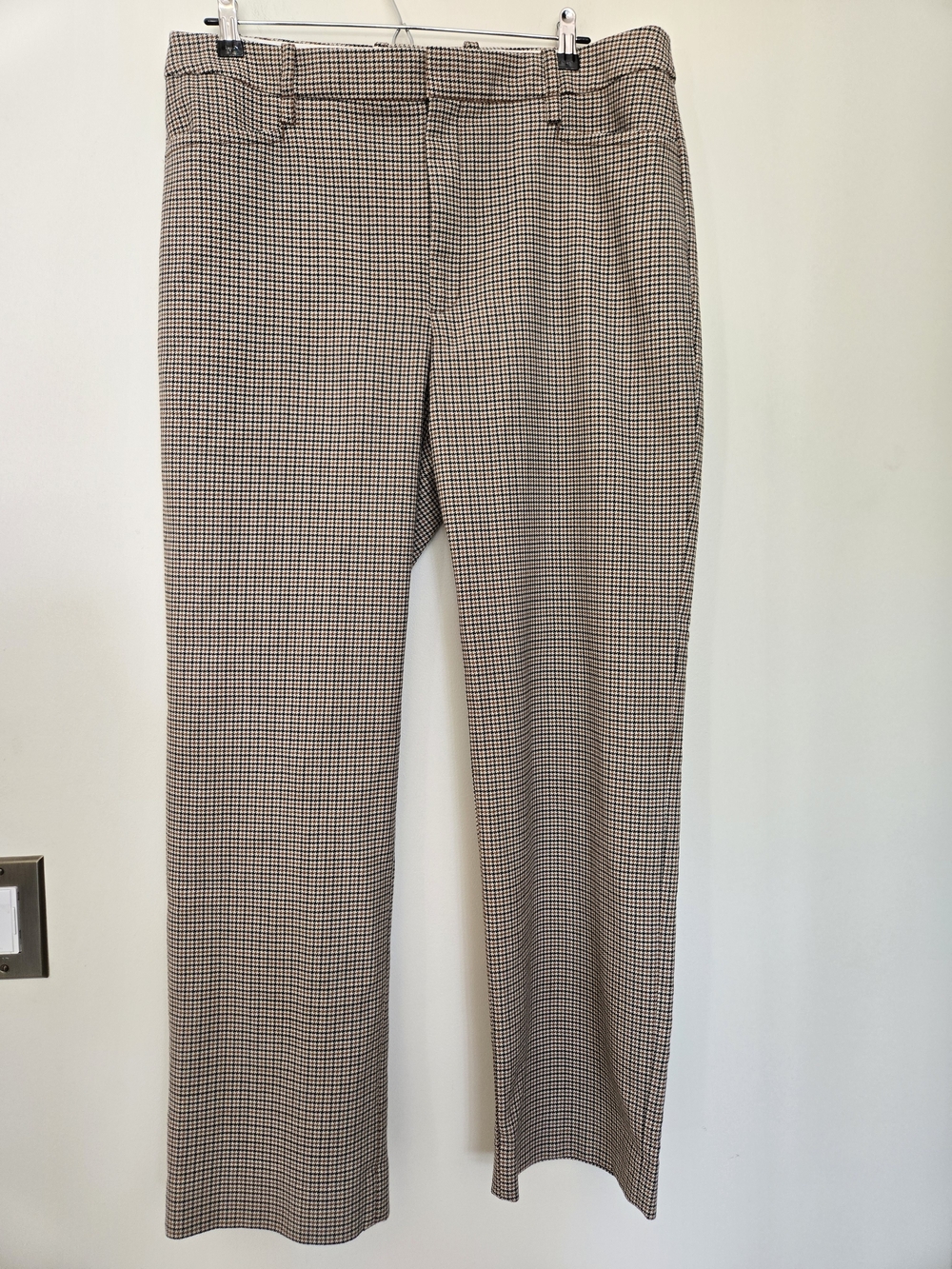 Banana Republic Tan & Black Houndstooth Dress Pants